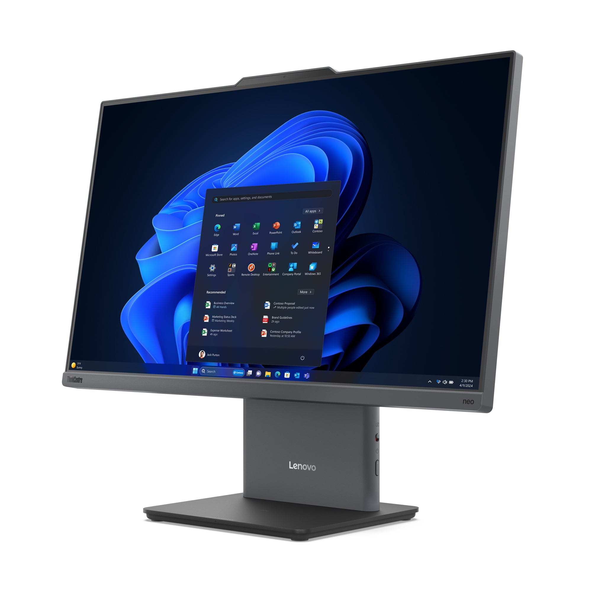 Computador Todo en Uno Lenovo ThinkCentre neo 50a 24 Gen 5 12SD001JLS - Intel Core i7 13a Gen i7-13620H - 16GB - 512GB SSD - 60.5cm (23.8
