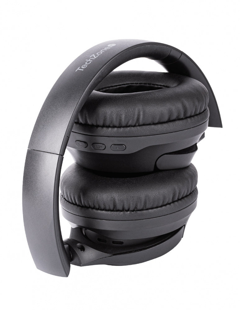 Techzone Audífonos con Micrófono TZDJ02, Bluetooth, Inalámbrico, USB-C, Negro