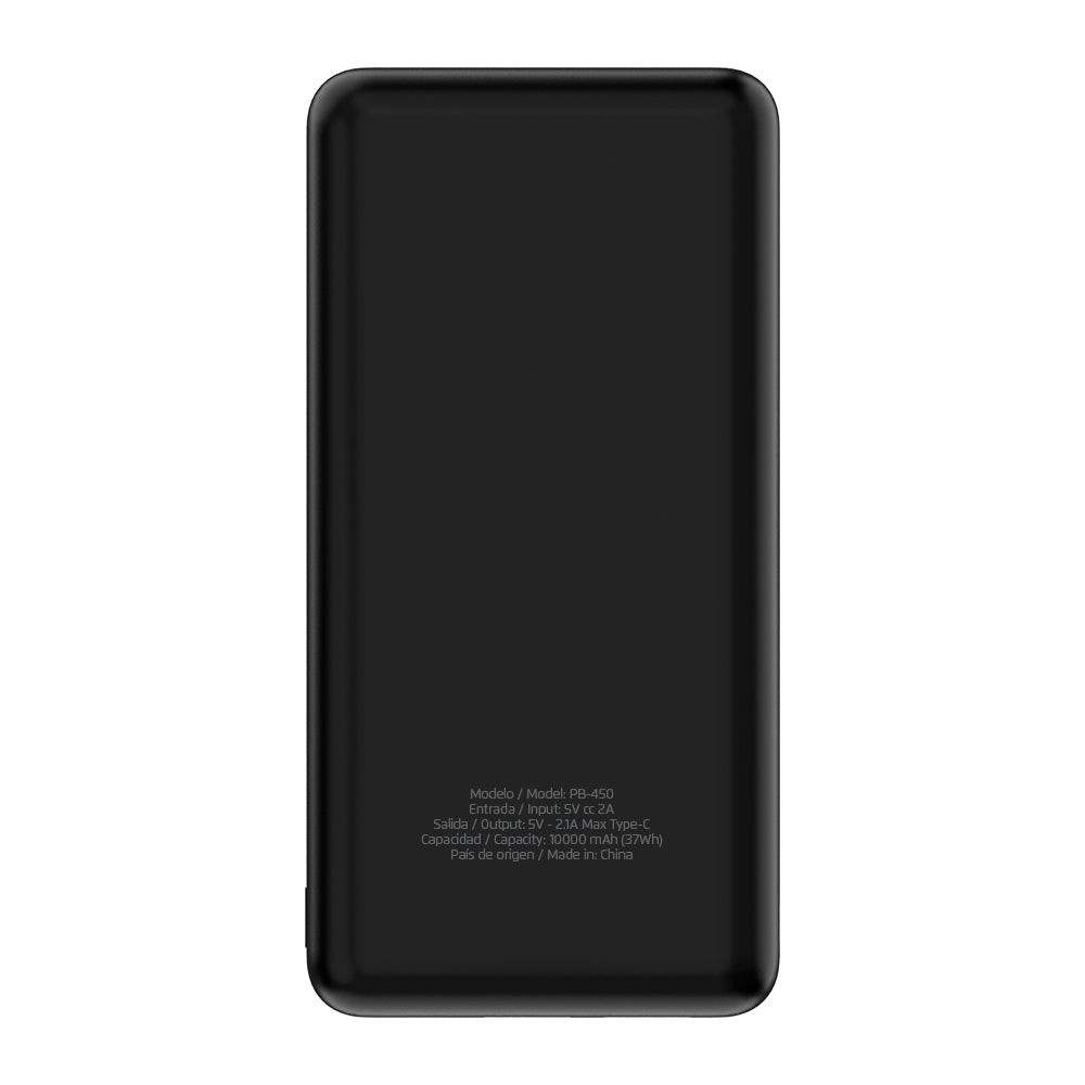 Cargador Portátil Vorago Power Bank PB-450-BK, 10.000mAh, Negro