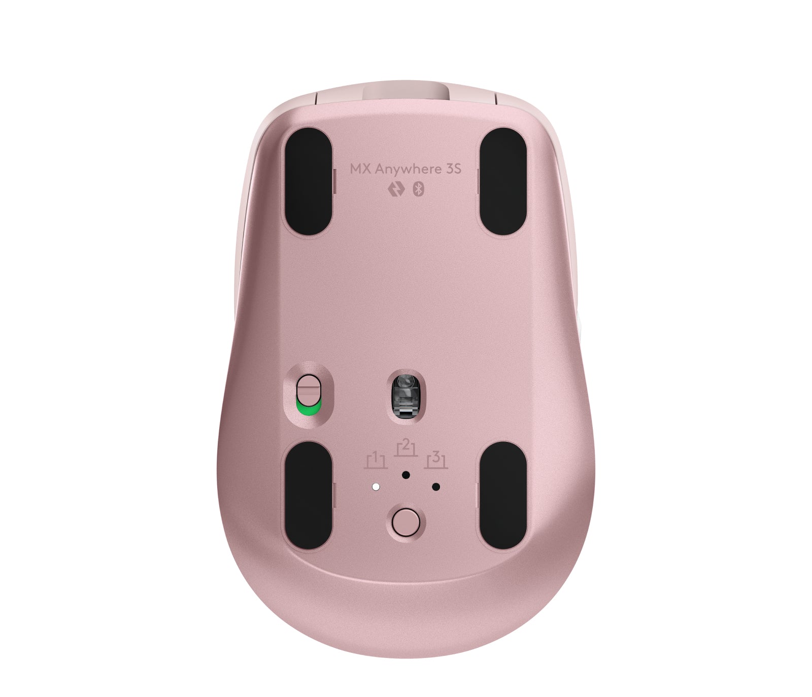 Mouse Logitech Óptico MX Any where 3S, Recargable, Inalámbrico, USB, 8000PDI, Rosa