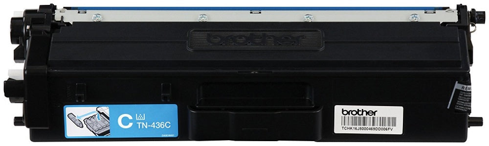 Cartucho de tóner Brother TN436C Estándar Rendimiento Láser - Azul ciánico - Original - 1 Solamente