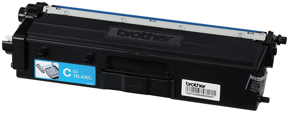 Cartucho de tóner Brother TN436C Estándar Rendimiento Láser - Azul ciánico - Original - 1 Solamente