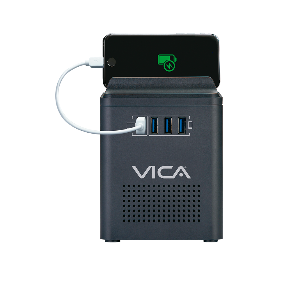 Regulador Vica Connect 800, 94-150V, 108-132V, 4 Salidas