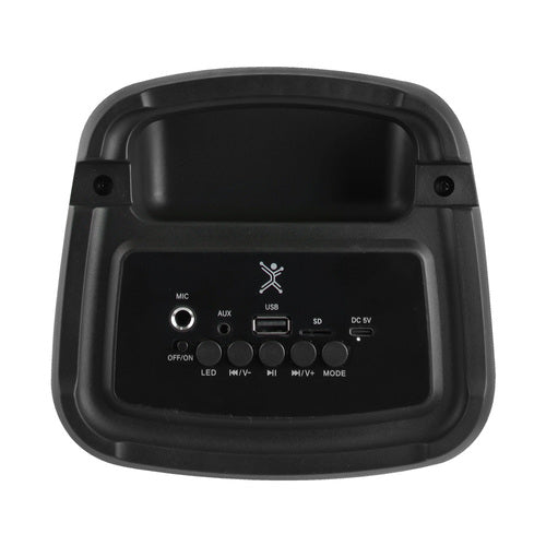 Perfect Choice Bocina PC-113232, Bluetooth, Alámbrico/Inalámbrico, 20W RMS, 400 W PMPO, USB-C, Negro - Incluye Micrófono