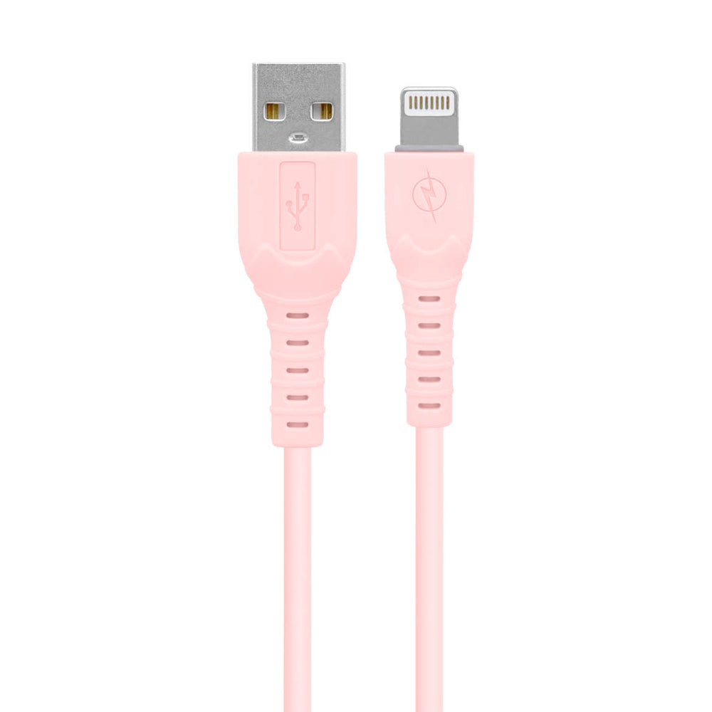 Brobotix Cable USB A Macho - Lightning Macho, 1 Metro, Rosa
