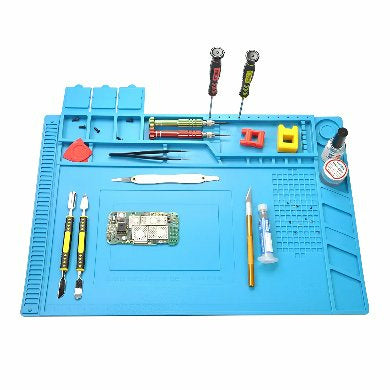 Brobotix Tapete Organizador Antiestático de Silicón, 300 x 450mm, Azul