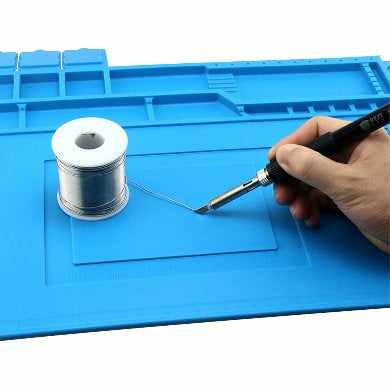 Brobotix Tapete Organizador Antiestático de Silicón, 300 x 450mm, Azul