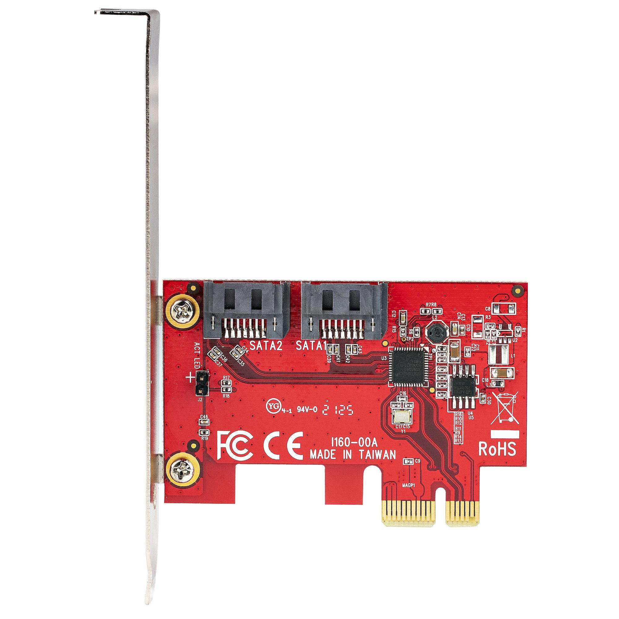 TARJETA PCIE CONTROLADORA 2 PUERTOS SATA ASM1061 SIN RAID