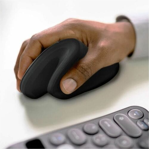 Mouse Ergonómico Perfect Choice Snouse, Inalámbrico, Óptico, 1.600DPI, RF Inalámbrico, Negro