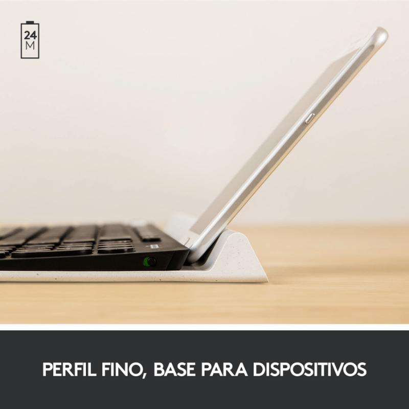 Teclado Logitech K780, Inalámbrico, Bluetooth, Negro (Español)