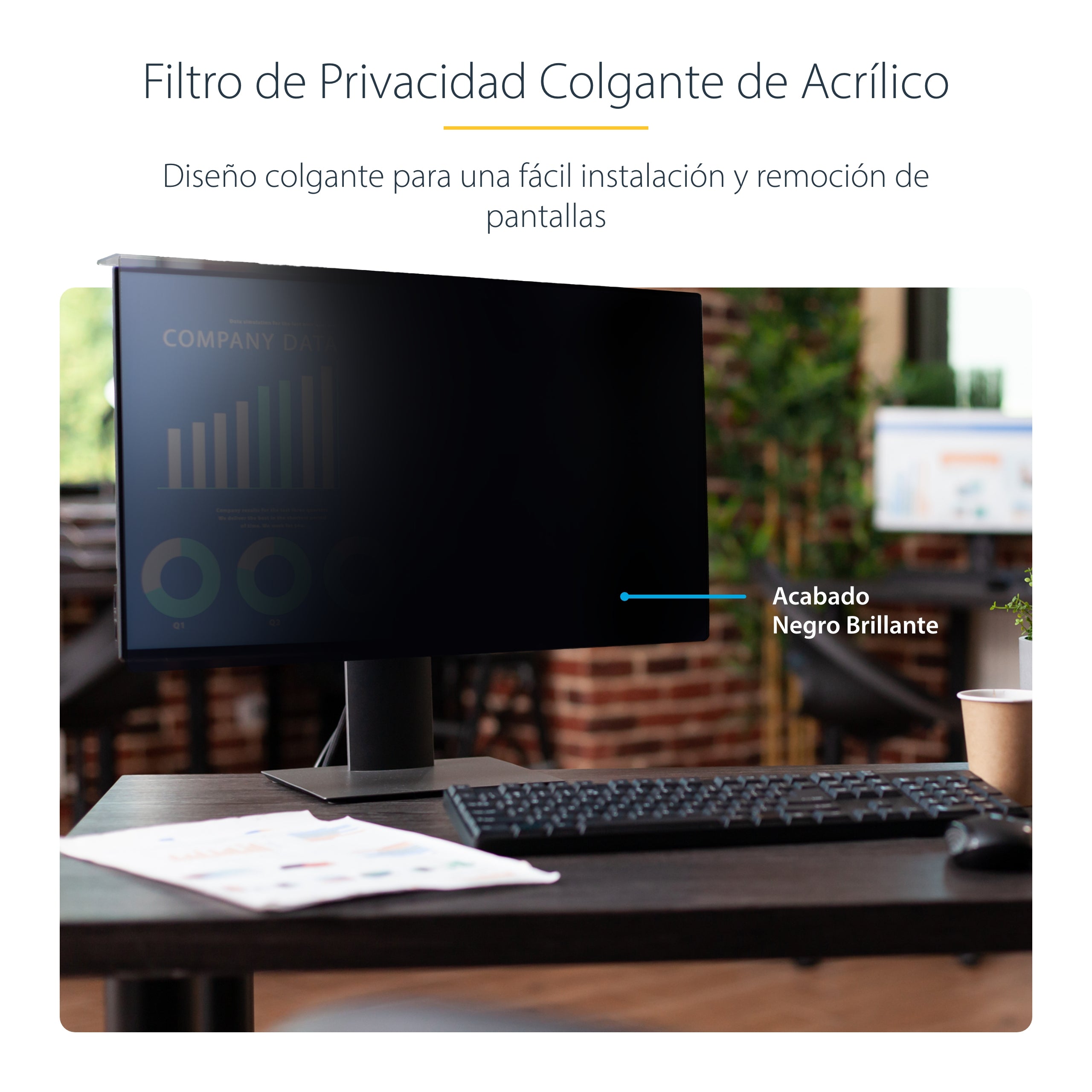 StarTech.com Filtro de Privacidad para Monitor 24