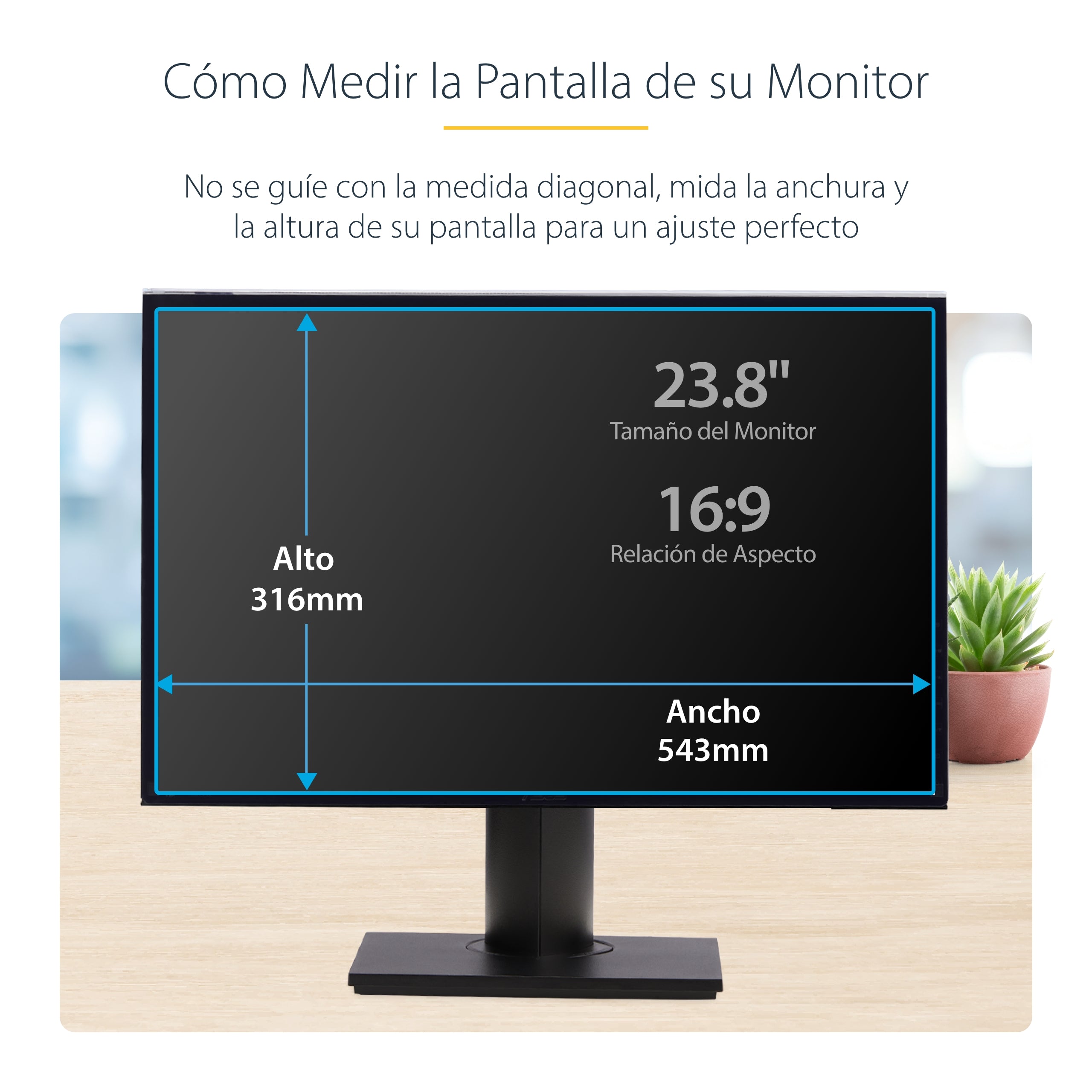 StarTech.com Filtro de Privacidad para Monitor de 23.8