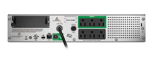 No Break APC SMT750RM2UC Línea Interactiva, 500W, 750VA, Entrada 82V - 114V, Salida 110V - 127V, 6 Salidas
