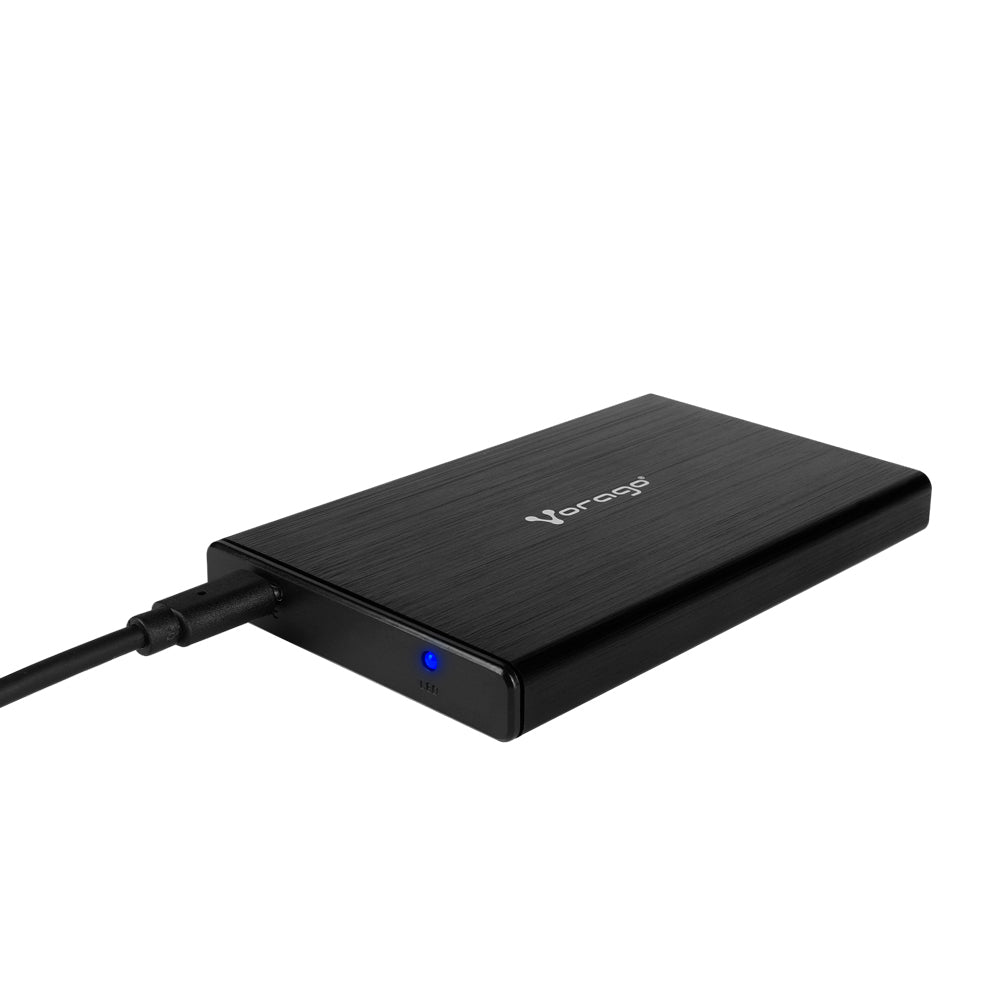 ?Vorago Gabinete de Disco Duro HDD-202 2.5', SATA, USB-C 3.1, Negro