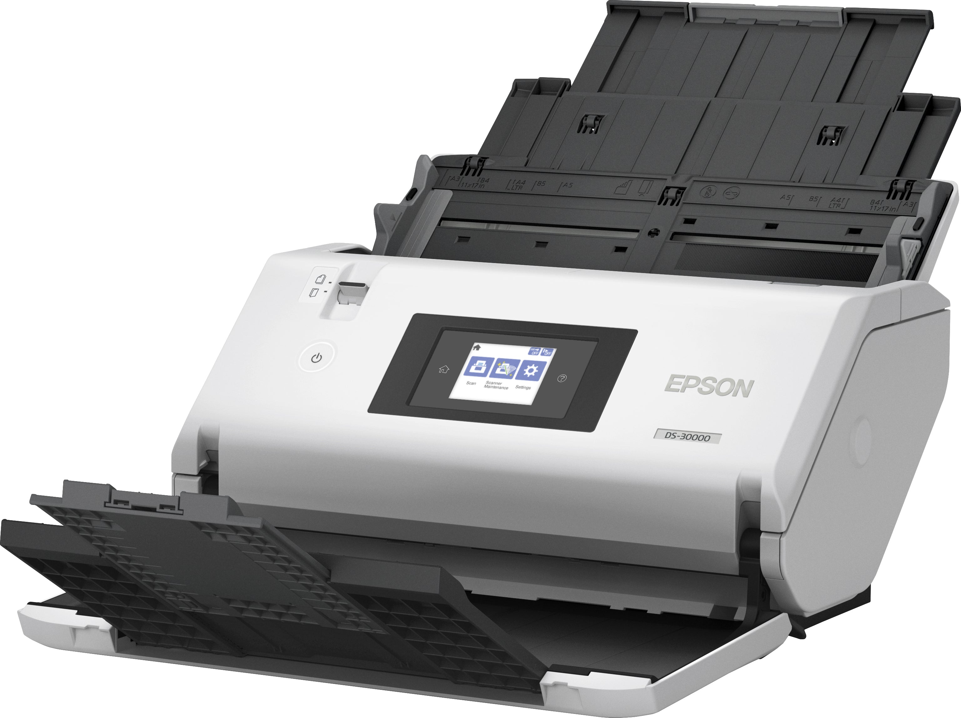 Scanner Epson DS-30000, 600 x 600DPI, Escáner Color, Escaneado Duplex, USB 3.0, Blanco/Negro