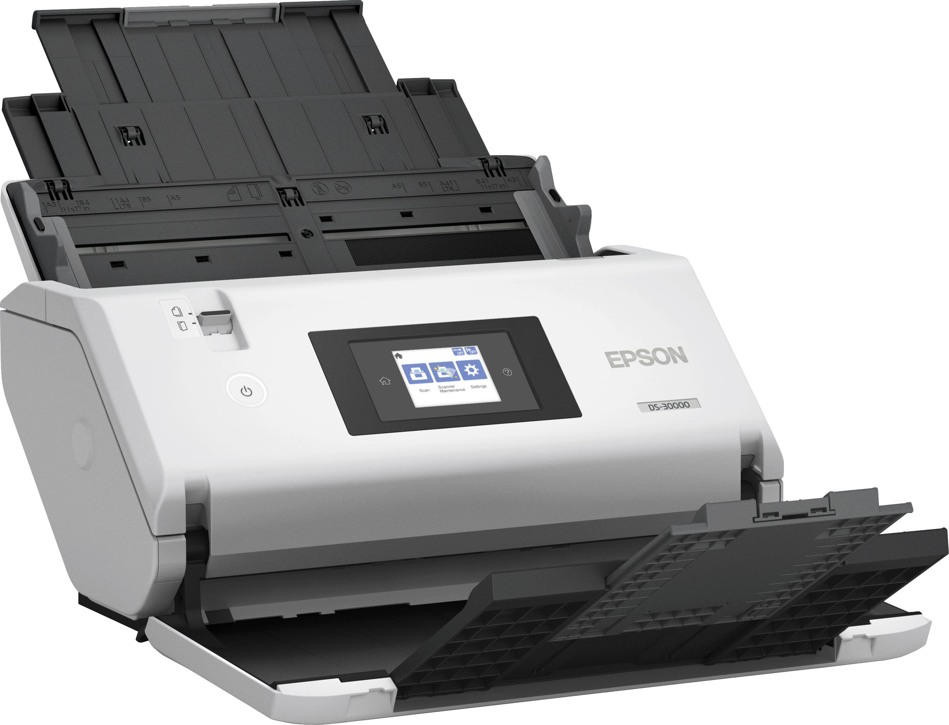Scanner Epson DS-30000, 600 x 600DPI, Escáner Color, Escaneado Duplex, USB 3.0, Blanco/Negro