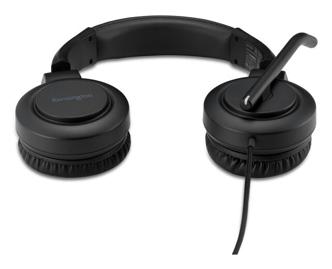 Kensington Audífonos con Micrófono H1000, Alámbrico, USB-C, Negro