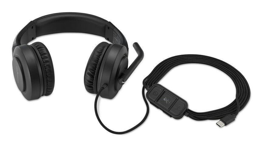 Kensington Audífonos con Micrófono H1000, Alámbrico, USB-C, Negro