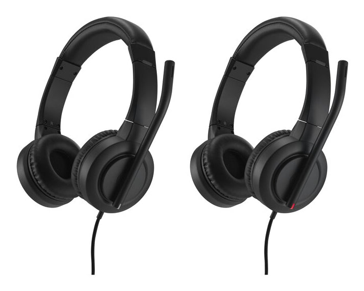 Kensington Audífonos con Micrófono H1000, Alámbrico, USB-C, Negro