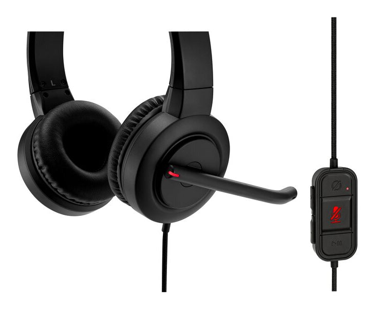 Kensington Audífonos con Micrófono H1000, Alámbrico, USB-C, Negro