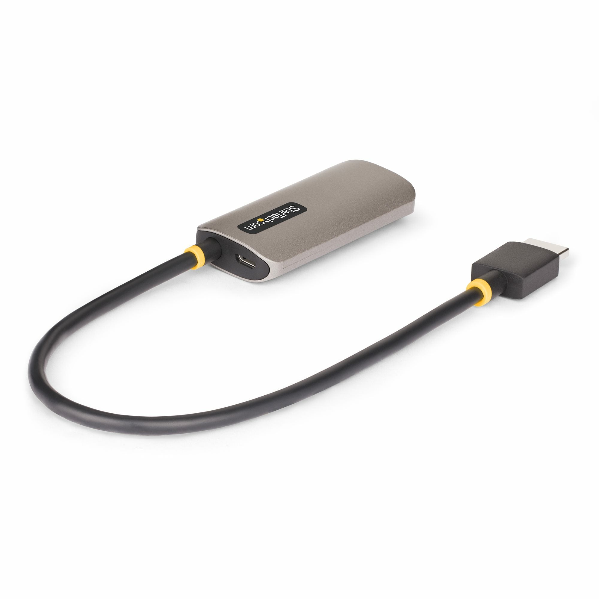 StarTech.com Cable DisplayPort 1.4 Hembra - HDMI 2.1 Macho, Full HD, 120Hz, 31 cm, Negro/Plata