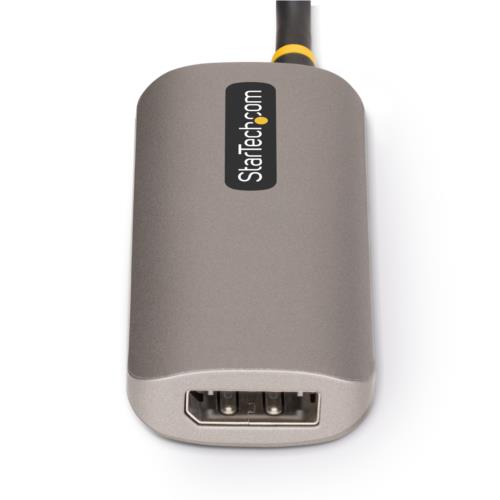 StarTech.com Cable DisplayPort 1.4 Hembra - HDMI 2.1 Macho, Full HD, 120Hz, 31 cm, Negro/Plata
