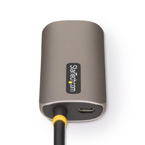 StarTech.com Cable DisplayPort 1.4 Hembra - HDMI 2.1 Macho, Full HD, 120Hz, 31 cm, Negro/Plata