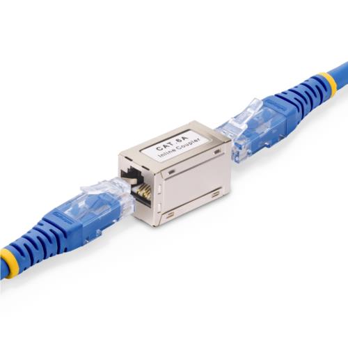 StarTech.com Cople Cat6 RJ-45 Hembra - RJ-45 Hembra, Plata