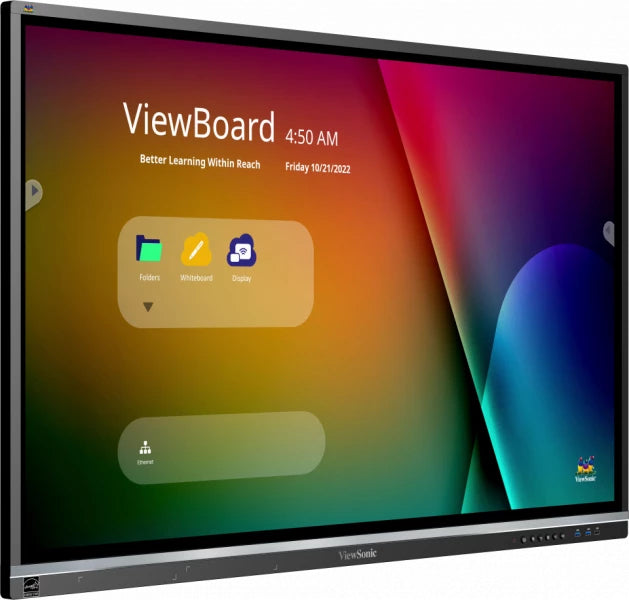 ViewSonic ViewBoard IFP5550-5F-B 1397mm 4K UHD LCD Pantalla de colaboración - Pantalla Táctil -