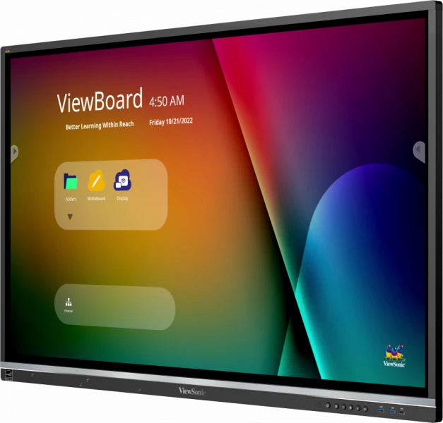 ViewSonic ViewBoard IFP5550-5F-B 1397mm 4K UHD LCD Pantalla de colaboración - Pantalla Táctil -