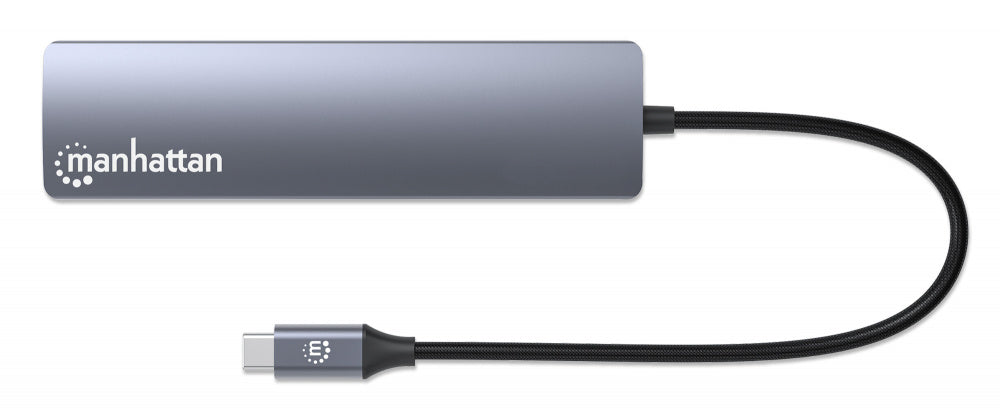 Manhattan Hub USB-C - HDMI, RJ-45, USB-A 3.0, USB-C, 5 Gbit/s