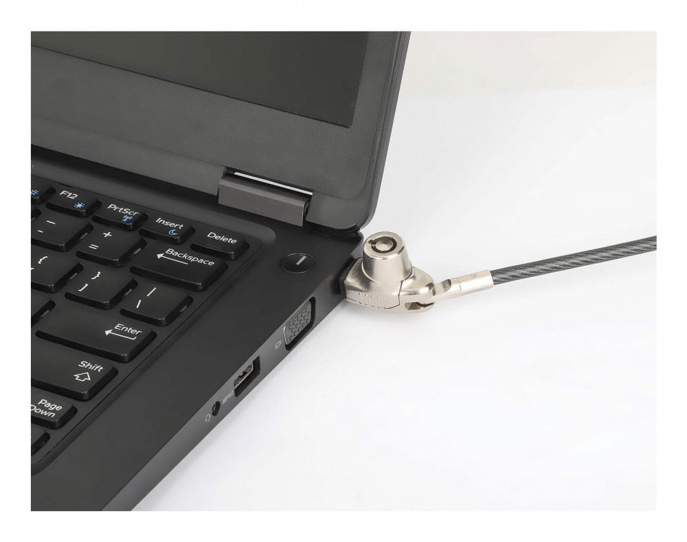 Manhattan Candado de Llave para Laptop 440509, 1.5 Metros, Negro