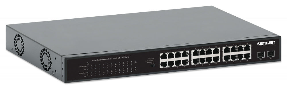 Switch Intellinet Gigabit Ethernet 561891, 24 Puertos 10/100/1000 Mbps + 2x SFP + Puertos SFP+ + Puertos QSFP28 + Puertos QSFP+, 8000 Entradas - No Administrable