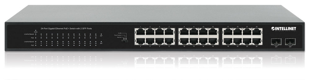 Switch Intellinet Gigabit Ethernet 561891, 24 Puertos 10/100/1000 Mbps + 2x SFP + Puertos SFP+ + Puertos QSFP28 + Puertos QSFP+, 8000 Entradas - No Administrable