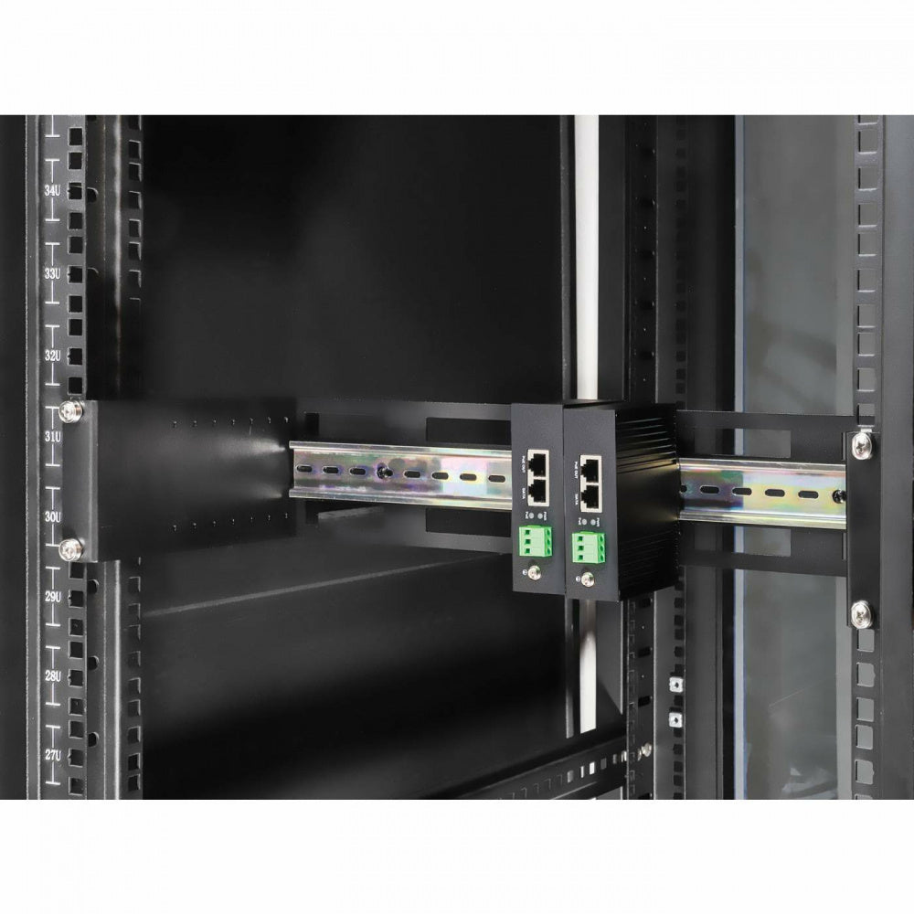 Intellinet Kit de Rieles DIN Ajustable Montable en Rack 19