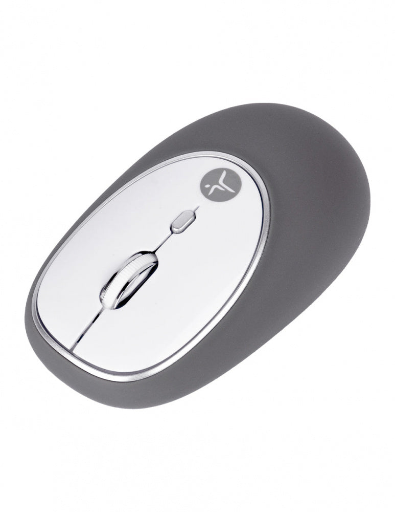 Mouse TechZone Óptico Jelly-Mate, RF Inalámbrico, 1200 DPI, Gris