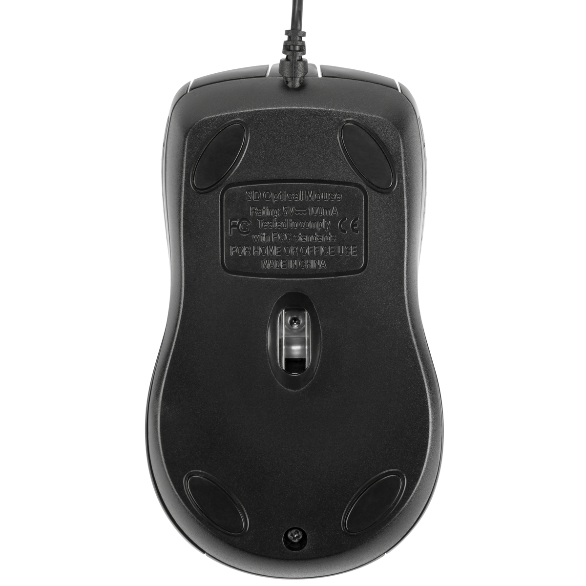 Targus AMU81USZ Mouse - USB - Óptico - 3 Botón(es) - Negro mate - Cable - 1000 dpi - Rueda de