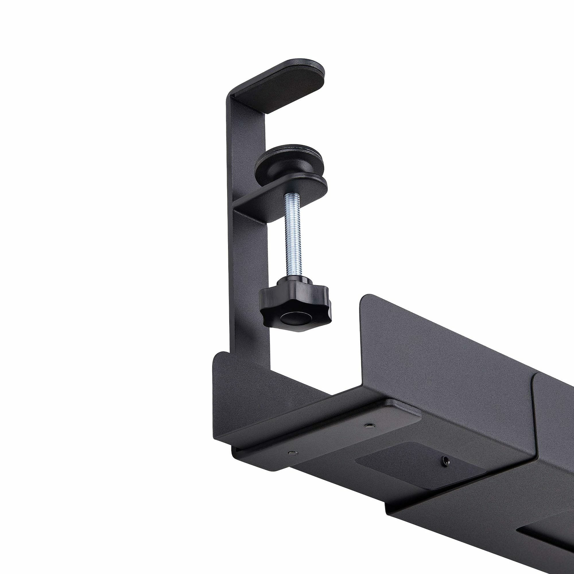 StarTech.com Bandeja Administrador de Cables Negro - para Debajo del Escritorio - Ajustable - Instalación sin Perforaciónes - Negro - Bandeja para gestión de cable - 800.1mm Longitud - Acero con recubrimiento de polvo