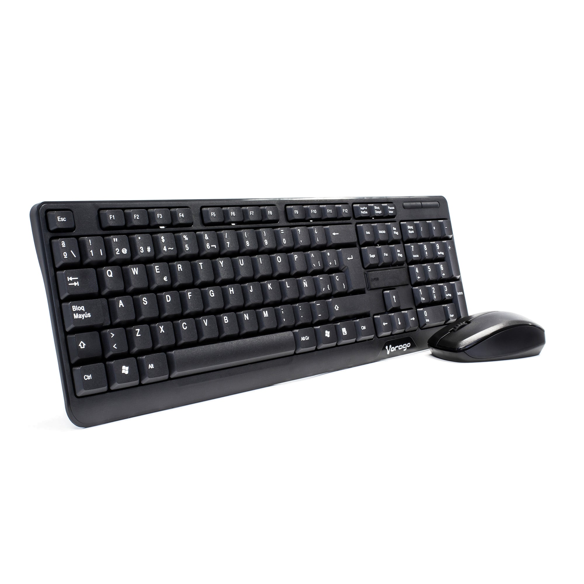 Kit de Teclado y Mouse Vorago KM-302, Inalámbrico, USB, Negro (Español)