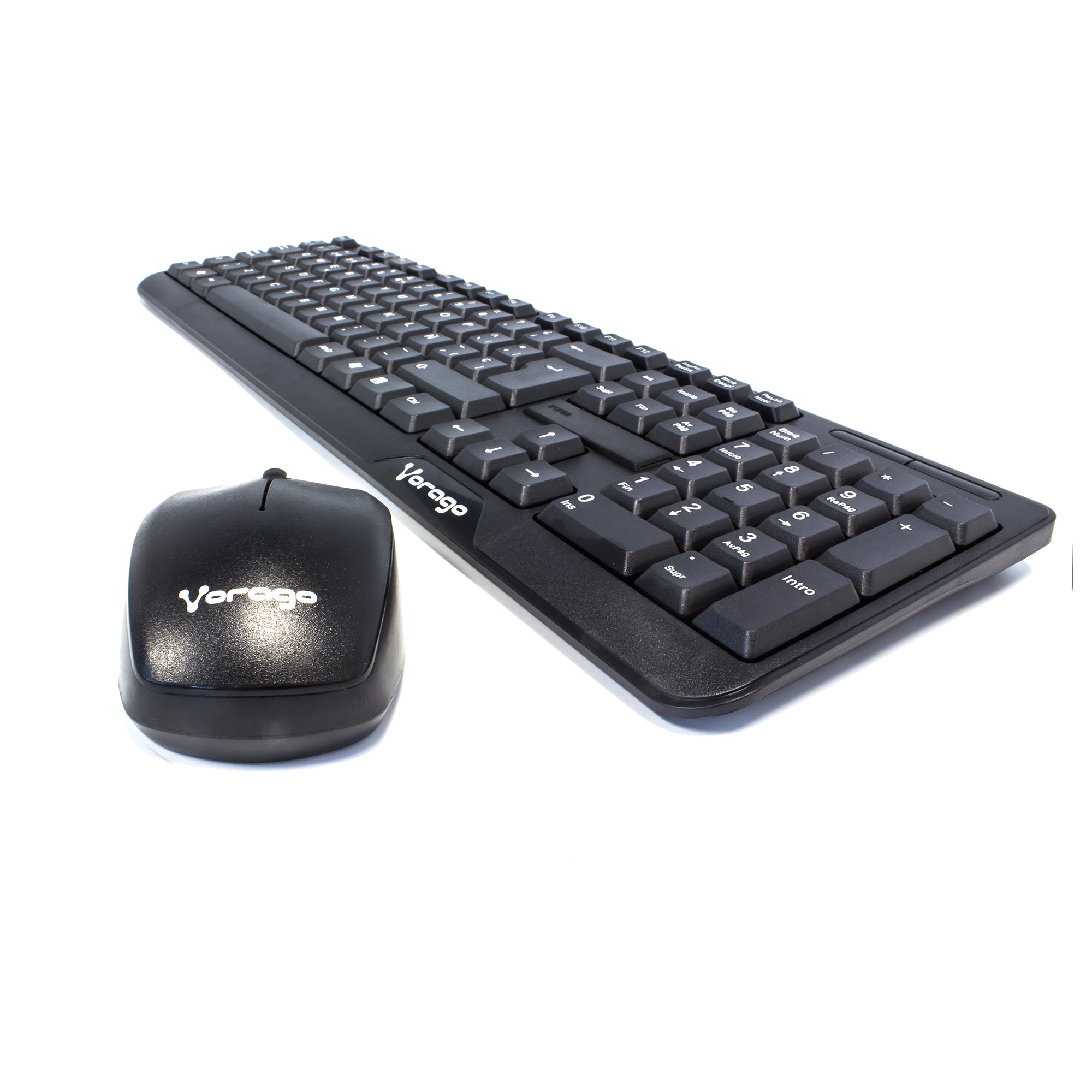 Kit de Teclado y Mouse Vorago KM-302, Inalámbrico, USB, Negro (Español)