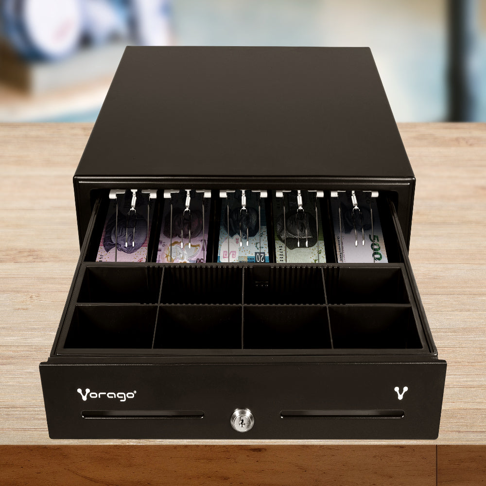 Cajón de Dinero Vorago CD-100 con Llave, 7kg, Negro