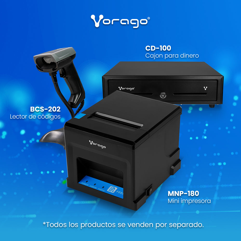 Cajón de Dinero Vorago CD-100 con Llave, 7kg, Negro