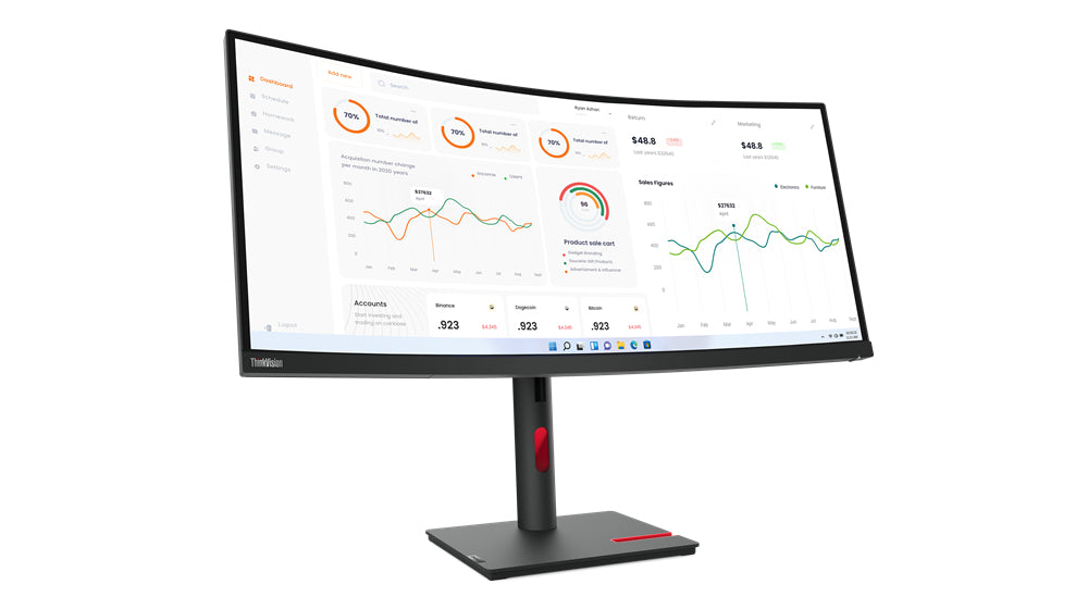 Monitor Curvo Lenovo ThinkVision T34W-30 LED 34
