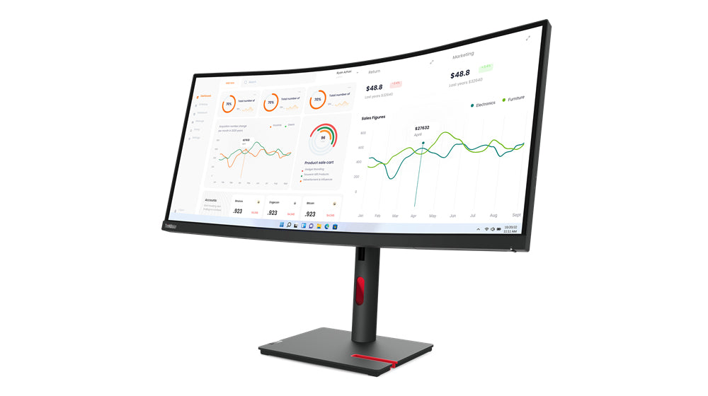 Monitor Curvo Lenovo ThinkVision T34W-30 LED 34