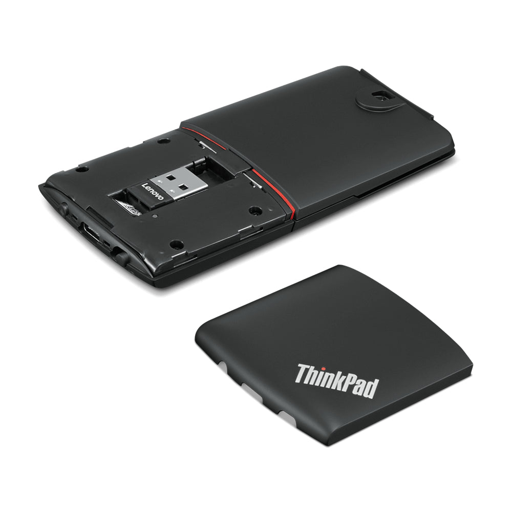 Mouse Ergonómico Lenovo Óptico ThinkPad X1, Inalámbrico + Bluetooth, USB, 1600DPI, Negro
