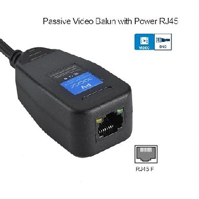 TRANSCEPTOR BALUN DE VIDEO CON ALIMENTACIÓN 8MP HDCVI/TVI/AHD