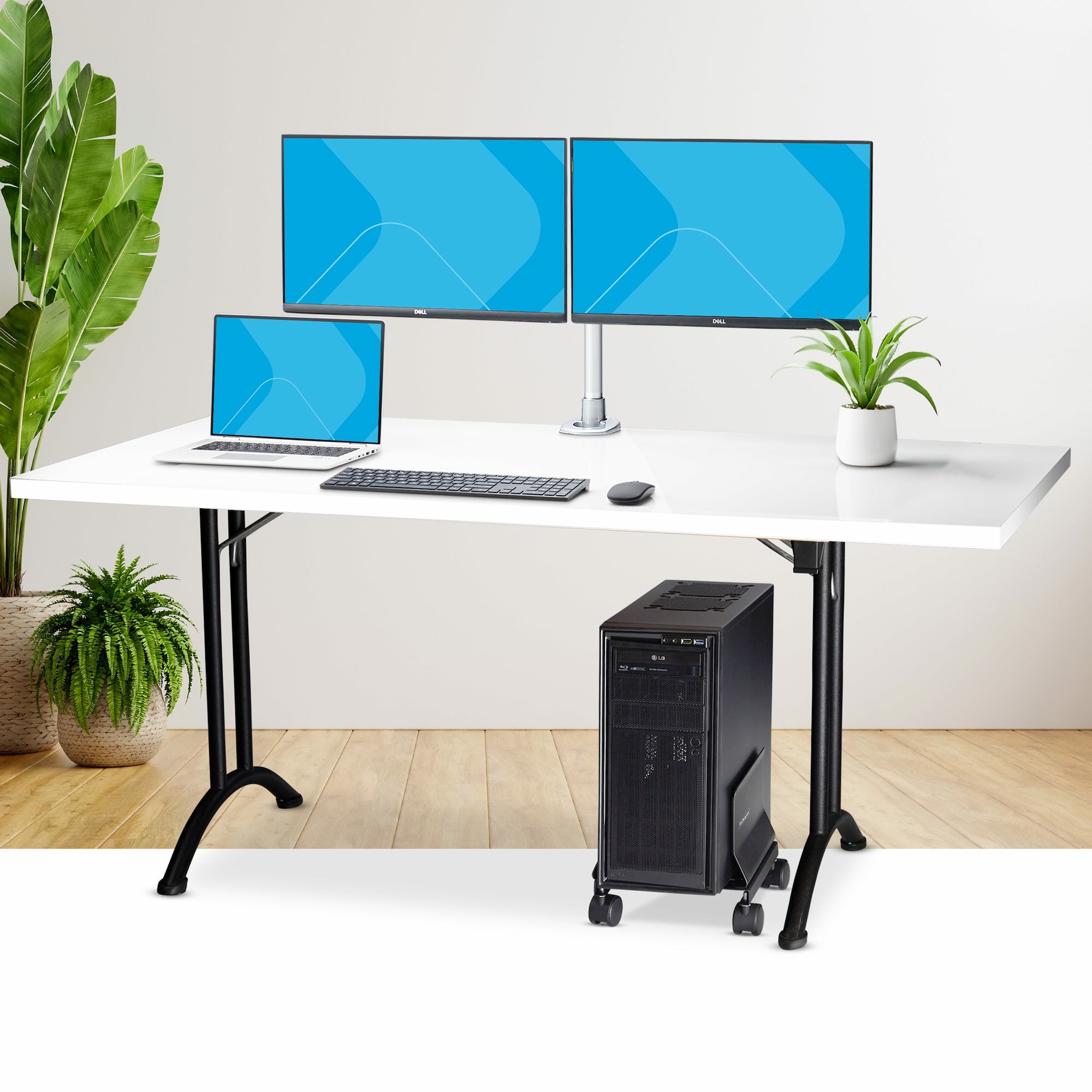 StarTech.com Soporte para PC CPUMOBILESTND, Ajustable, Max 21kg, para No disponible