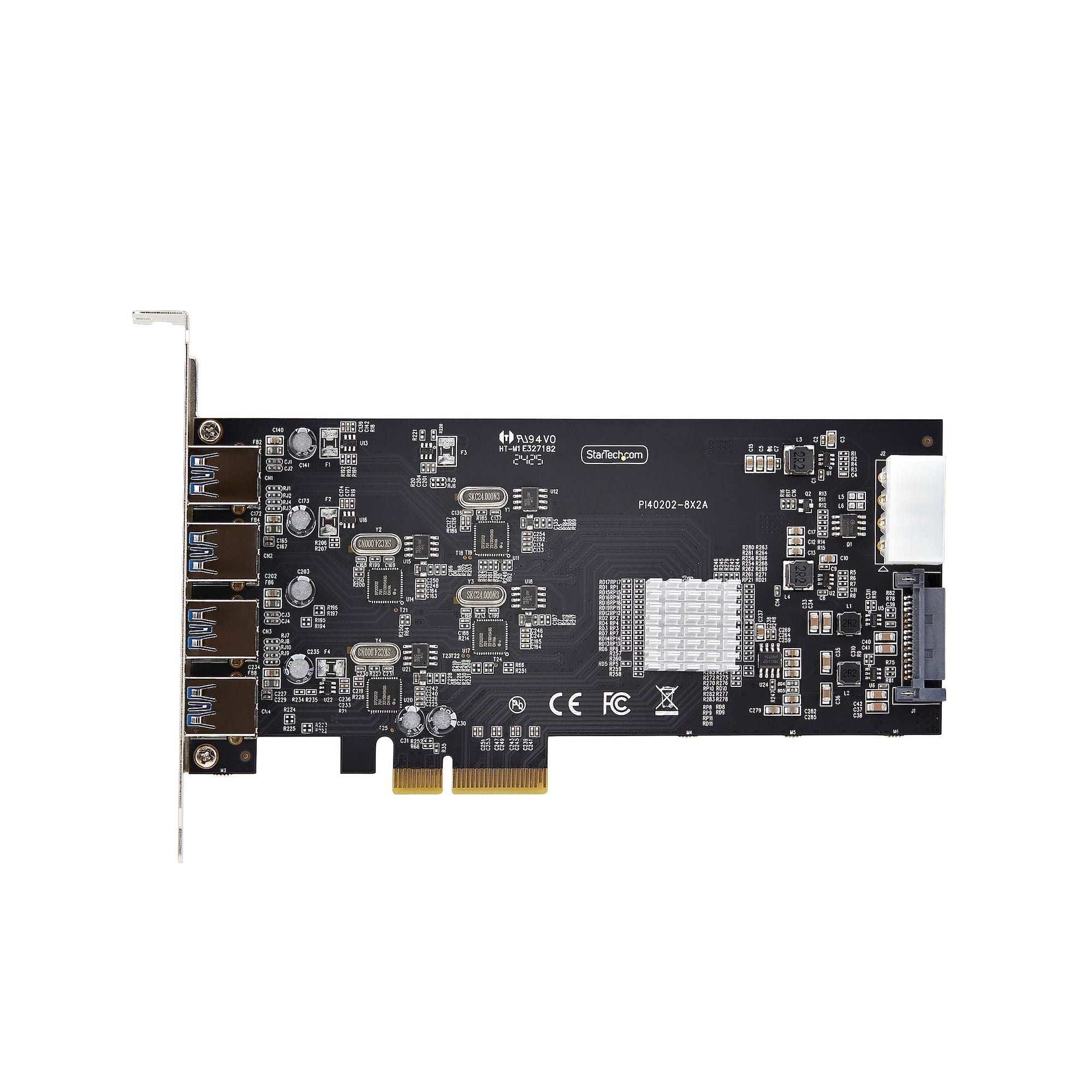 StarTech.com Tarjeta PCI Express de 4 Puertos USB 3.0, SATA, 5 Gbit/s
