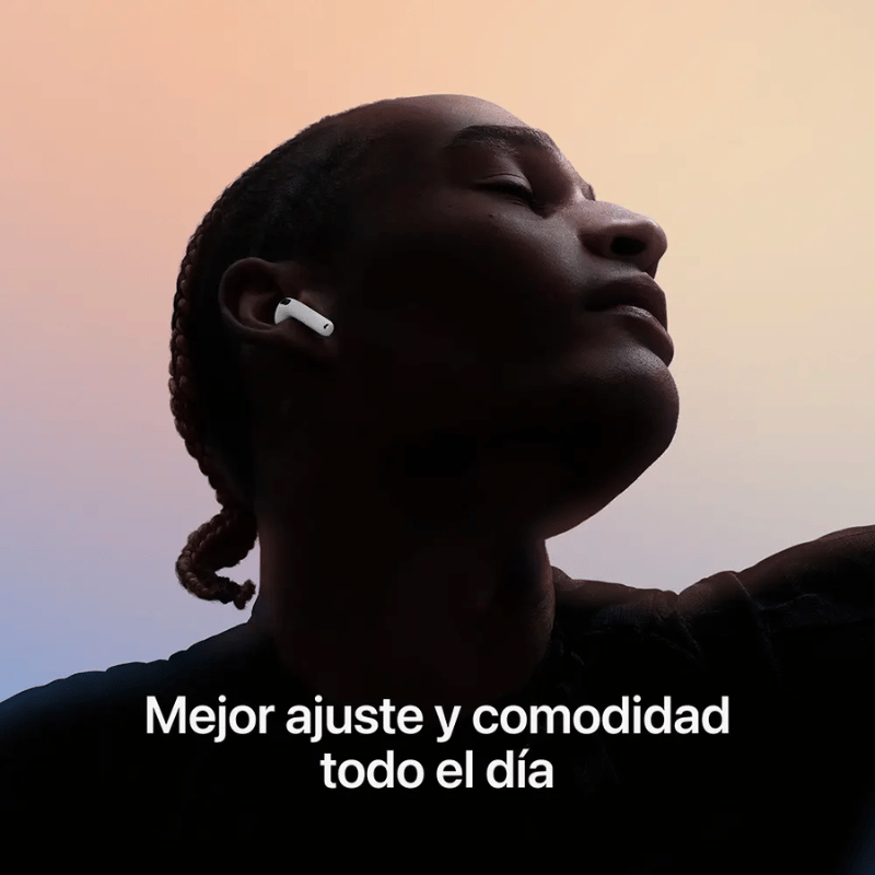 Apple AirPods (4ta. Generación), Inalámbrico, Bluetooth, Blanco - Incluye Estuche de Carga MagSafe, Sin cancelación Activa de Ruido