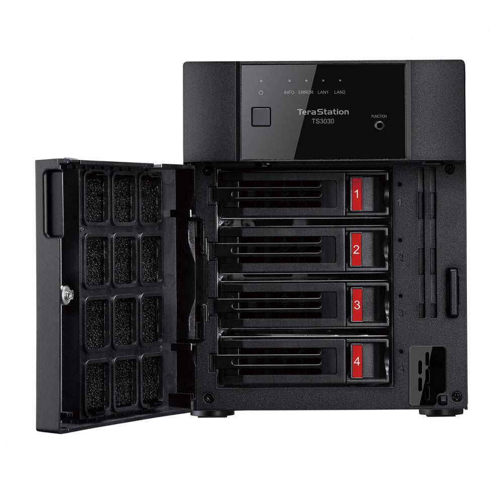 Buffalo TS3430DN0804 NAS, 4 Bahías, 8TB, Annapurna Labs Alpine AL524, 2GB RAM, SATA III, máx 32TB ? Incluye Discos Duros